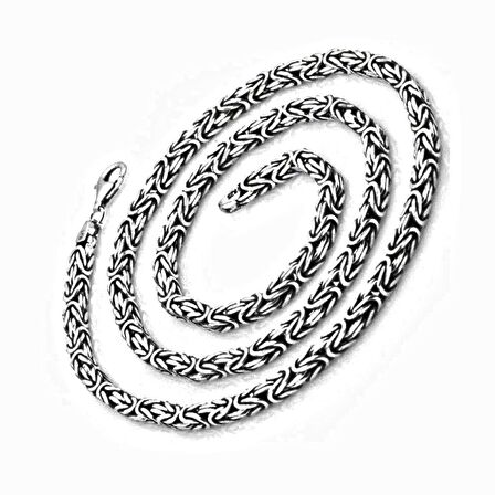 925 Ayar Gümüş 55 cm 32 gr 80 Mikron Kral Zinciri Kolye