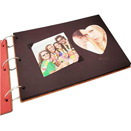İsme Kişiye Özel Ahşap Kapaklı Forever Love Fotoğraf Albümü