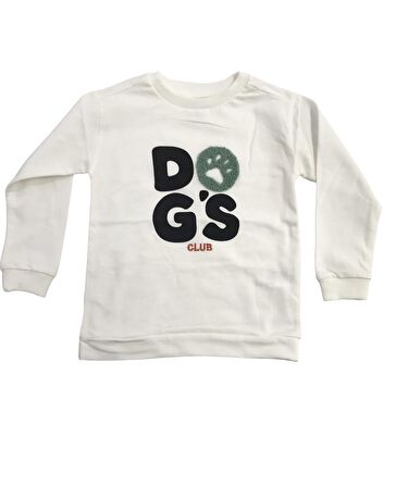 Divonette Sweatshirt Dogs Nakışlı Ekru 