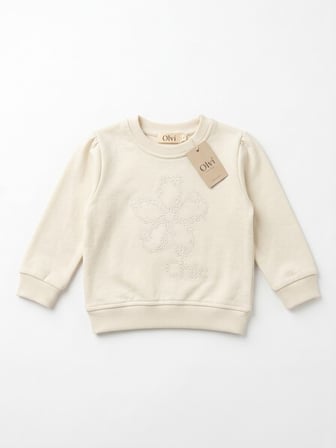 Babydoll Sweatshirt Divo Krem 6-9 ay