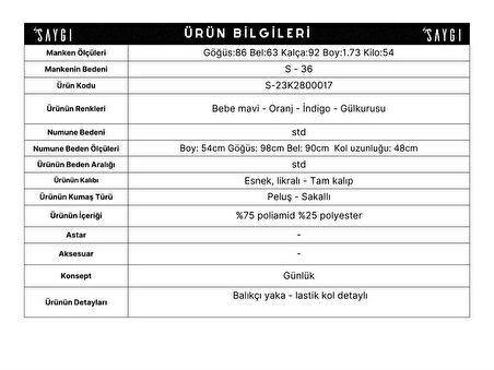 Balıkçı Yaka Yumoş Kazak GÜLKURUSU