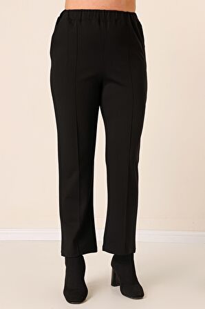 Beli Lastikli Yandan Cepli En Boy Likra Çımalı Büyük Beden Pantolon