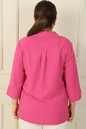 Polo Yaka Çeyrek Kol B.B. Bluz