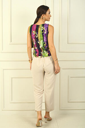 Beli Lastikli Cepli Dar Paça Ayrobin Pantolon