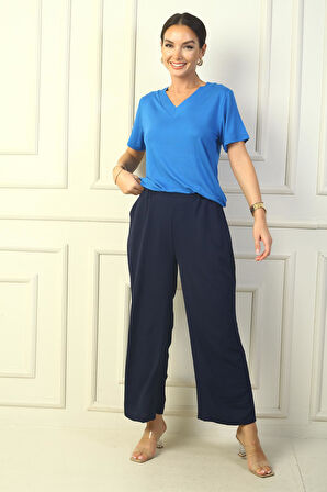 Beli Lastikli Cepli Palazzo Ayrobin Pantolon