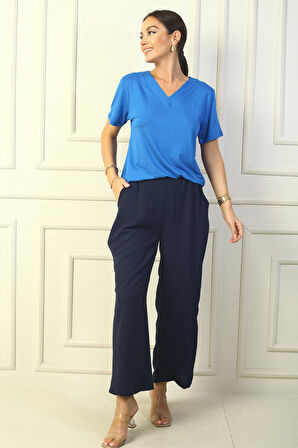 Beli Lastikli Cepli Palazzo Ayrobin Pantolon