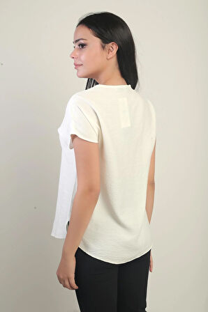 Kadın Şal Yaka Oversize Gömlek