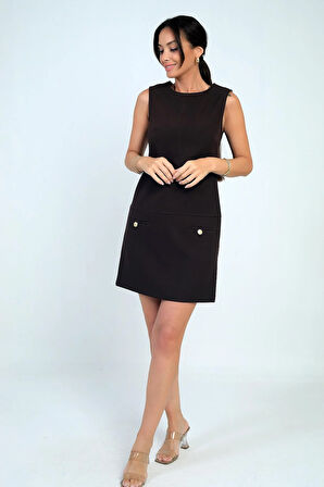 Kadın Fİloto Detaylı Kısa Elbise