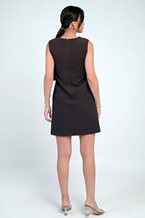 Kadın Fİloto Detaylı Kısa Elbise