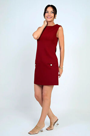 Kadın Fİloto Detaylı Kısa Elbise