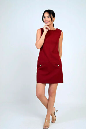 Kadın Fİloto Detaylı Kısa Elbise