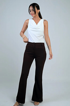 Kadın İspanyol Paça Pantolon