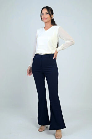 Kadın İspanyol Paça Pantolon