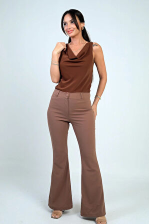 Kadın İspanyol Paça Pantolon