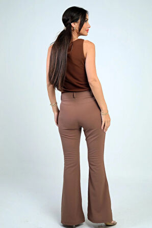 Kadın İspanyol Paça Pantolon