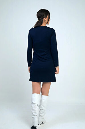 Kadın Çıtçıtlı Kısa Elbise