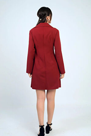 Kadın Fermuar Detaylı Kısa Elbise