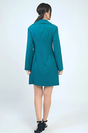 Kadın Fermuar Detaylı Kısa Elbise