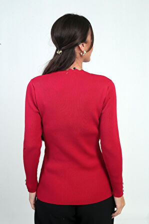 Kadın Fitilli Triko Spor Bluz