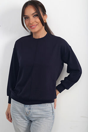 Kadın Önü Çımalı Oversize Sweat