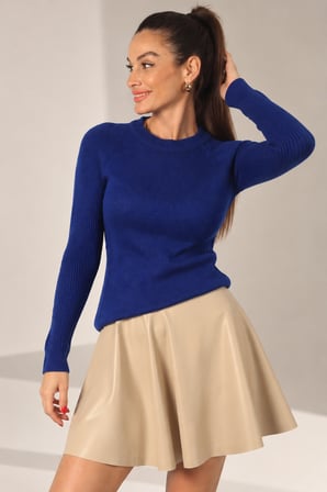 Kadın Reglan Kollu Triko Bluz