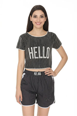 Kadın Plaj ve Deniz Şortu Günlük Hızlı Kurur Esnek Cepli Bağcıklı RahatKesim OPKPDS26OPMOD12