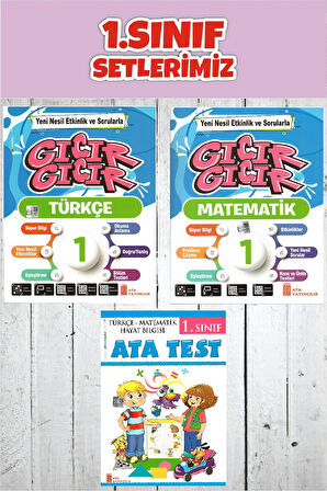Ata 1.Sınıf 2.Dönem Gıcır Gıcır Türkçe + Matematik+ Ata Test
