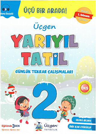 Üçgen 2.Sınıf Yarıyıl Tatil+Winter Holiday (İngilizce Yarıyıl Tatil)