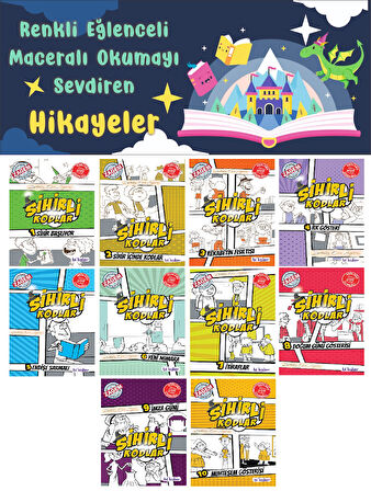 3.Sınıf Renkli Eğlenceli Maceralı Okumayı Sevdiren Hikaye Seti 4