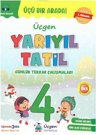 Üçgen 4.Sınıf Yarıyılda Okuyarak Tatil Yapıyorum 10 lu Hikaye Seti