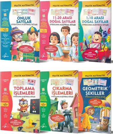 1. Sınıflar Için Pratik Matematik Serisi 6 Kitap