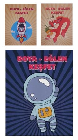 Boya Eğlen Keşfet 3 Kitap Set