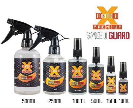 FormulaX SPEED GUARD Nano Yüzey Koruyucu / Nano Hızlı Su Kaydırıcı Cila/ Vizör Su Kaydırıcı (50 ml)