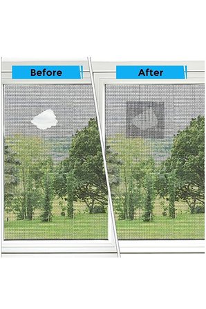 Pencere ve Kapı Sinekliği 125x150 cm + 2 Metre 48 mm Güçlü Yapışkanlı Tamir Bandı 2'li Set