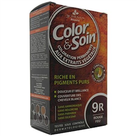 Color and Soin Tamamen Bitkisel Organik Saç Boyası 9R Ateş Kırmızısı