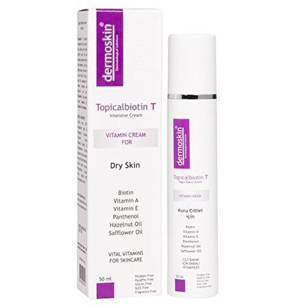 Dermoskin Topicalbiotin T Kuru Ciltler İçin Bakım Kremi 50 ml