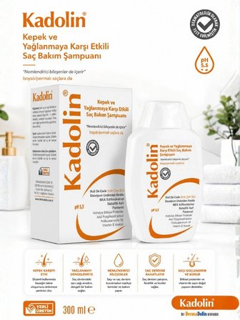 Kadolin Kepek ve Yağlanmaya Karşı Saç Bakım Şampuanı 300ml