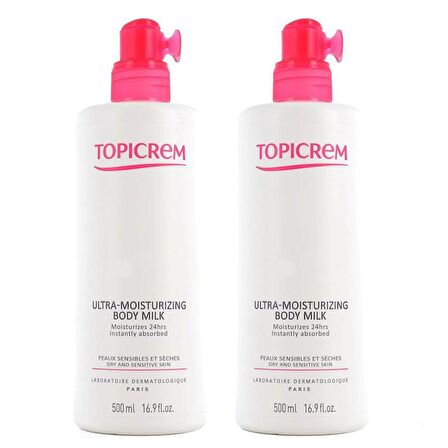 Topicrem Ultra Nemlendirici Vücut Sütü 2 x 500 ml