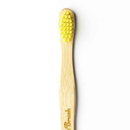 Humble Brush Doğal Yumuşak Çocuklar için Diş Fırçası - Sarı