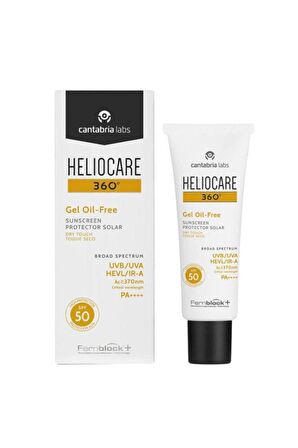 360 Yağsız Spf+50 Jel Güneş Koruyucu 50 ml