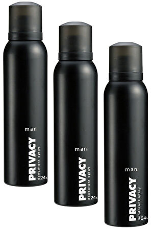 Privacy Man Erkek Deodorant 3 Adet (3X150 ml)