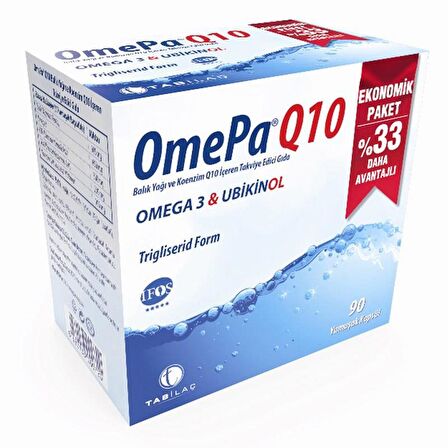 Omepa-Q10 Omega 3 Ubiquinol 90 Kapsül