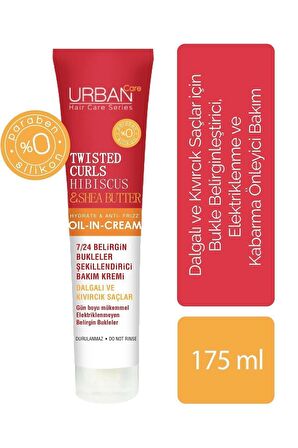 Urban Care Hibiscus Ve Shea Yağı Içeren Bukle Belirginleştiricii Durulanmayan Bakım Kremi 175 ml