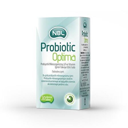 Nbl Probiotic Optima Takviye Edici Gıda 30 Tablet