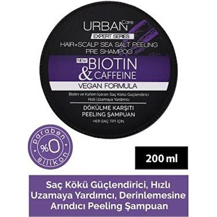 Urban Care Biotin & Caffeine Kafein İçeren Saç Kökü Güçlendirici Peeling Şampuan 200 ml