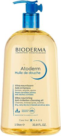 Bioderma Atoderm Shower Oil 1 L Kuru, Çok Kuru ve Atopiye Eğilimli Ciltler İçin Duş Yağı