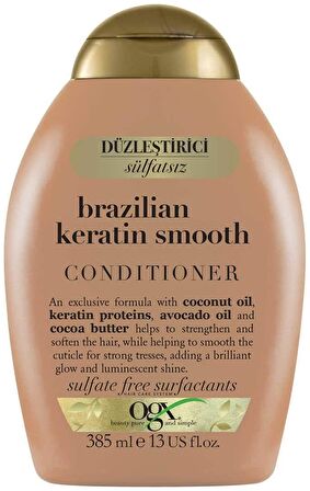 Ogx Düzleştirici Brazilian Keratin Smooth Bakım Kremi, 385 Ml