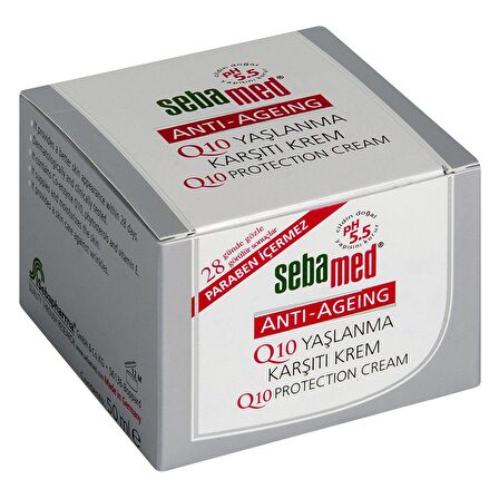 Sebamed Q10 Anti Age Yaşlanma Karşıtı Yüz Kremi 50 ml - Diş Beyazlatıcı Köpük Hediye