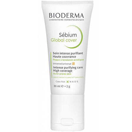 Bioderma Sebium Global Cover 30ml - Diş Beyazlatıcı Köpük Hediye