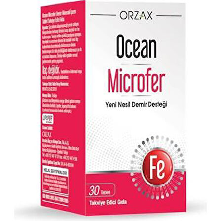 Ocean Microfer Takviye Edici Gıda 30 Tablet - Diş Beyazlatıcı Köpük Hediye